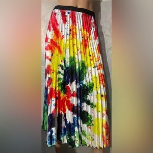 touch me Colorful Pleated Women's Skirt Size L